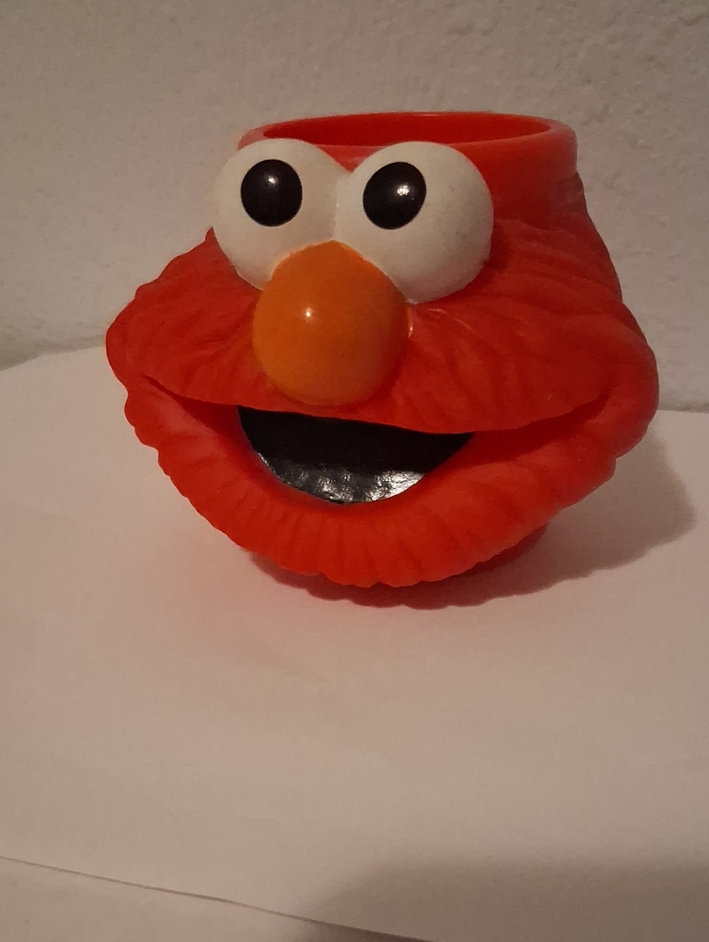 Vintage Applause Plastic Red Sesame Street Elmo Cup Holder